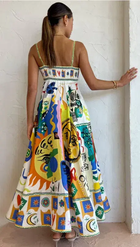 Alemais Soleil Sundress Multi-colored Size AU 8 - Image 2