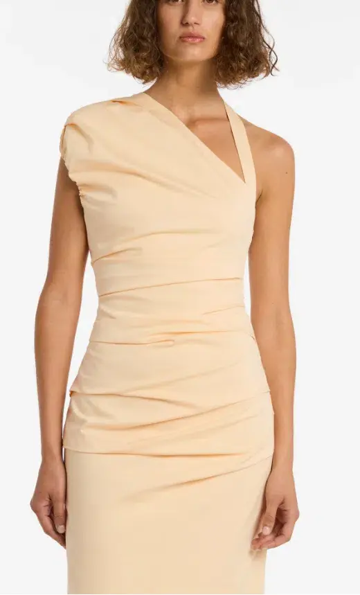Sir The Label Giacomo Gathered Gown In Butter Size 2 / AU 10 - Image 2