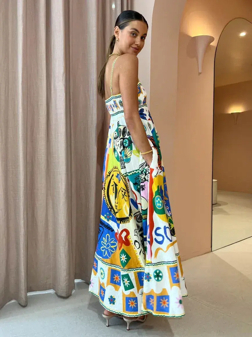 Alemais Soleil Sundress Multi-colored Size AU 12 - Image 4