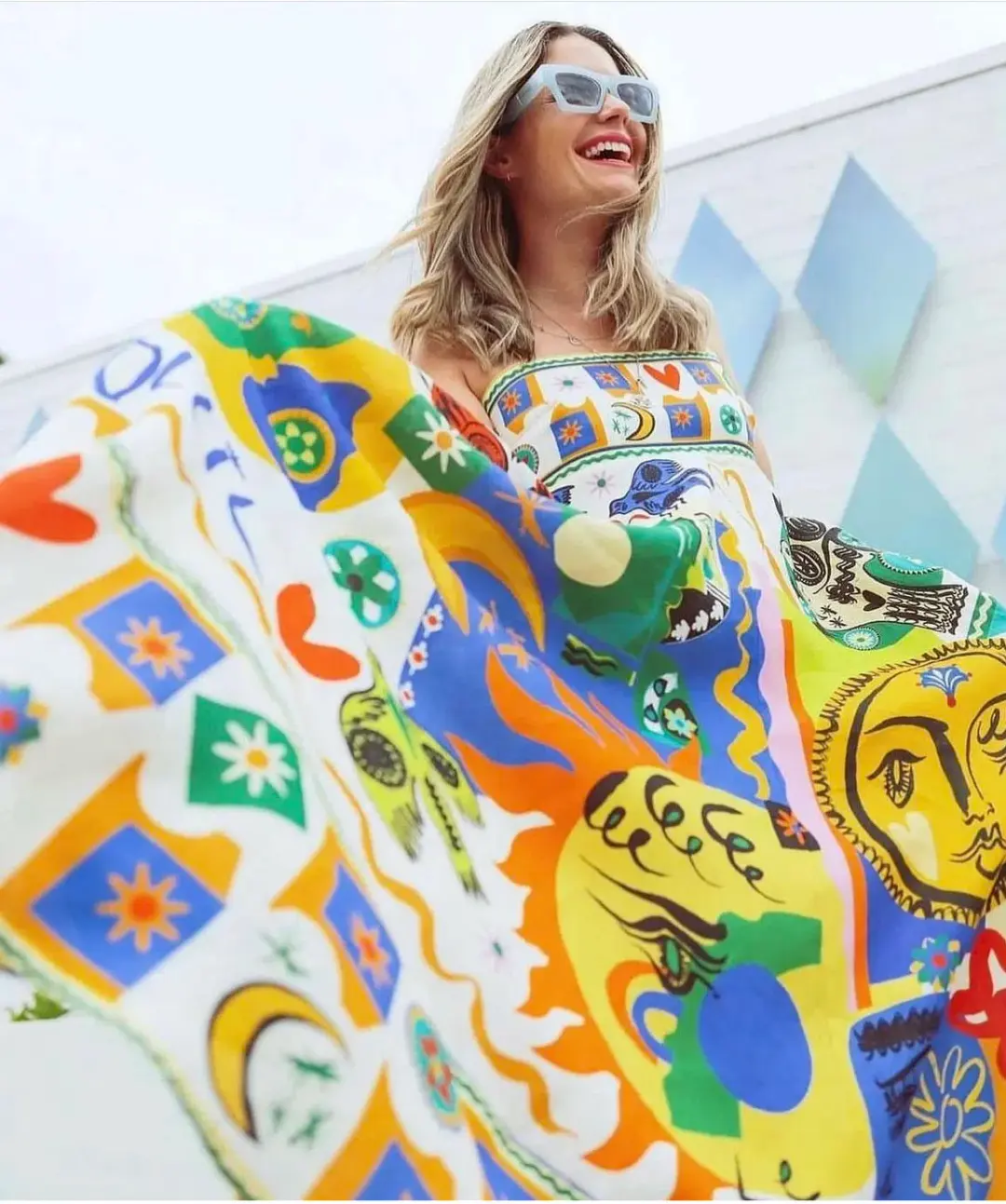 Alemais Soleil Sundress Multi-colored Size AU 12 for rent on The Volte - main image