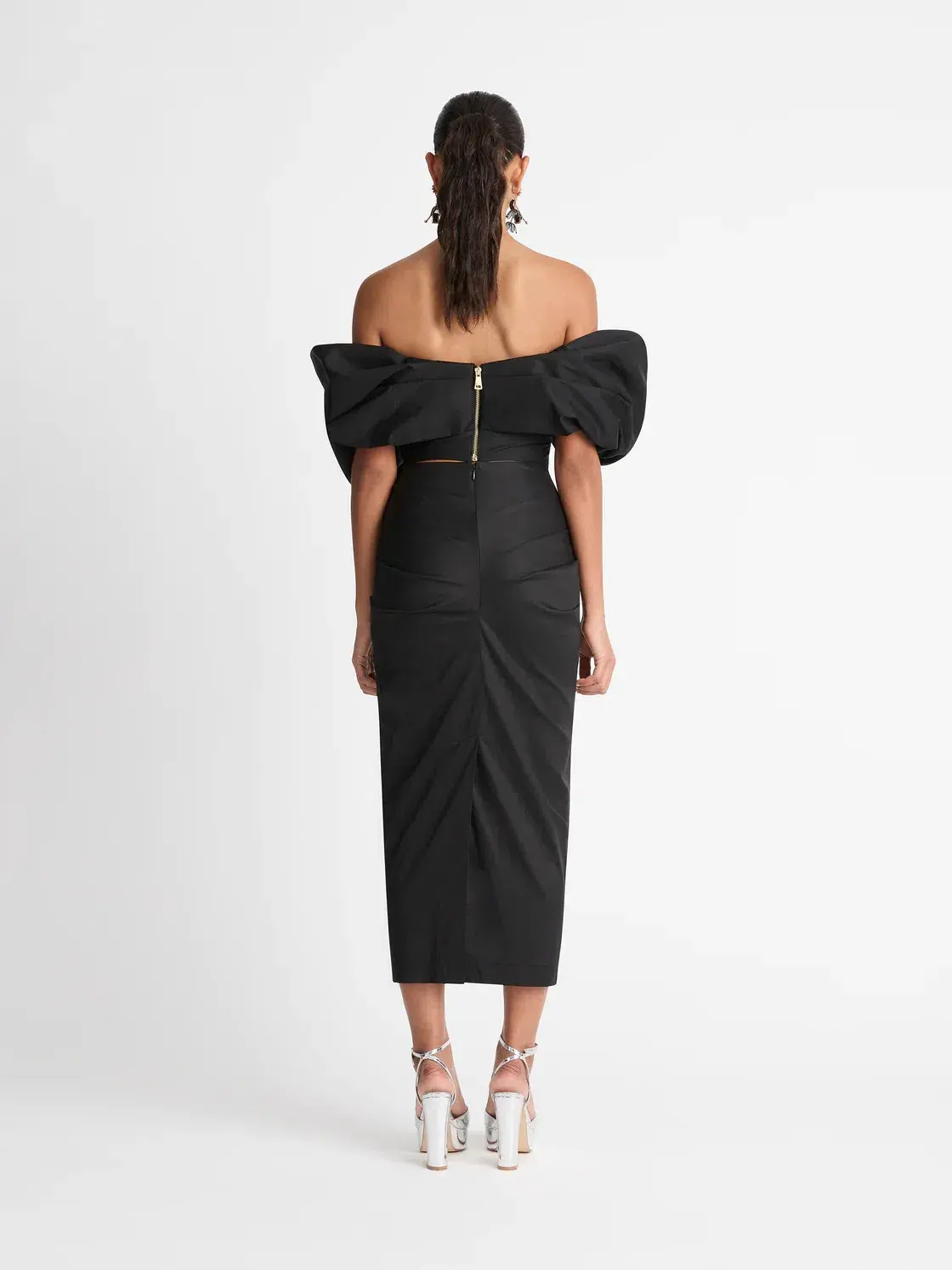 Sheike Galleria Bow Top & Skirt Set Black Size AU 10 - Image 2