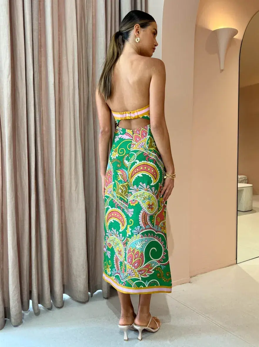 Alemais Marion Bodice Dress Green Size L / AU 12 - Image 4