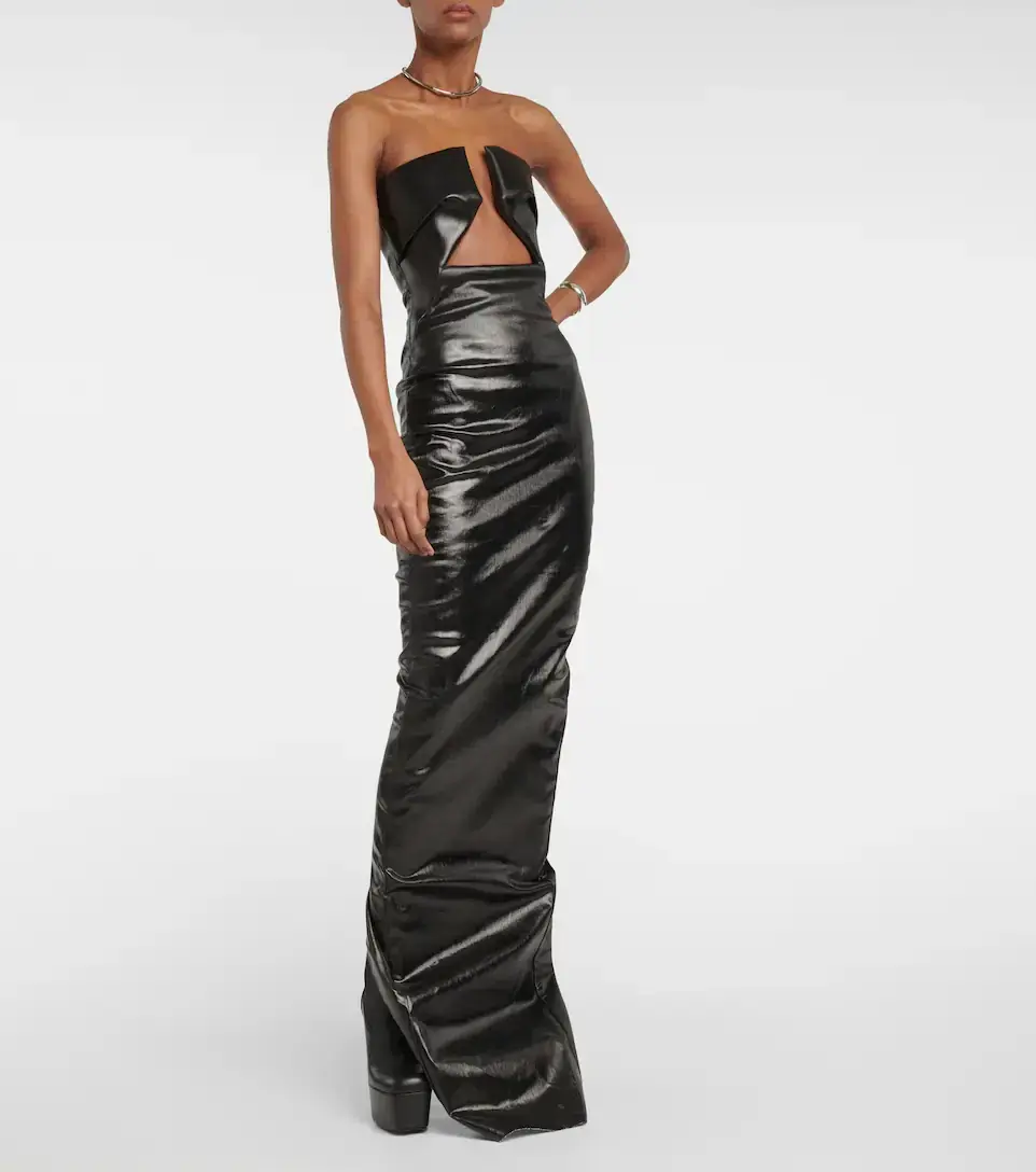Rick Owens Prong Dress Black Size 10 - Image 1