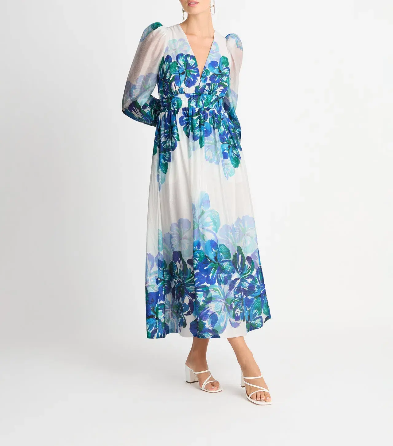 Sheike Winter Florals Dress Blue Size 18  - Image 1