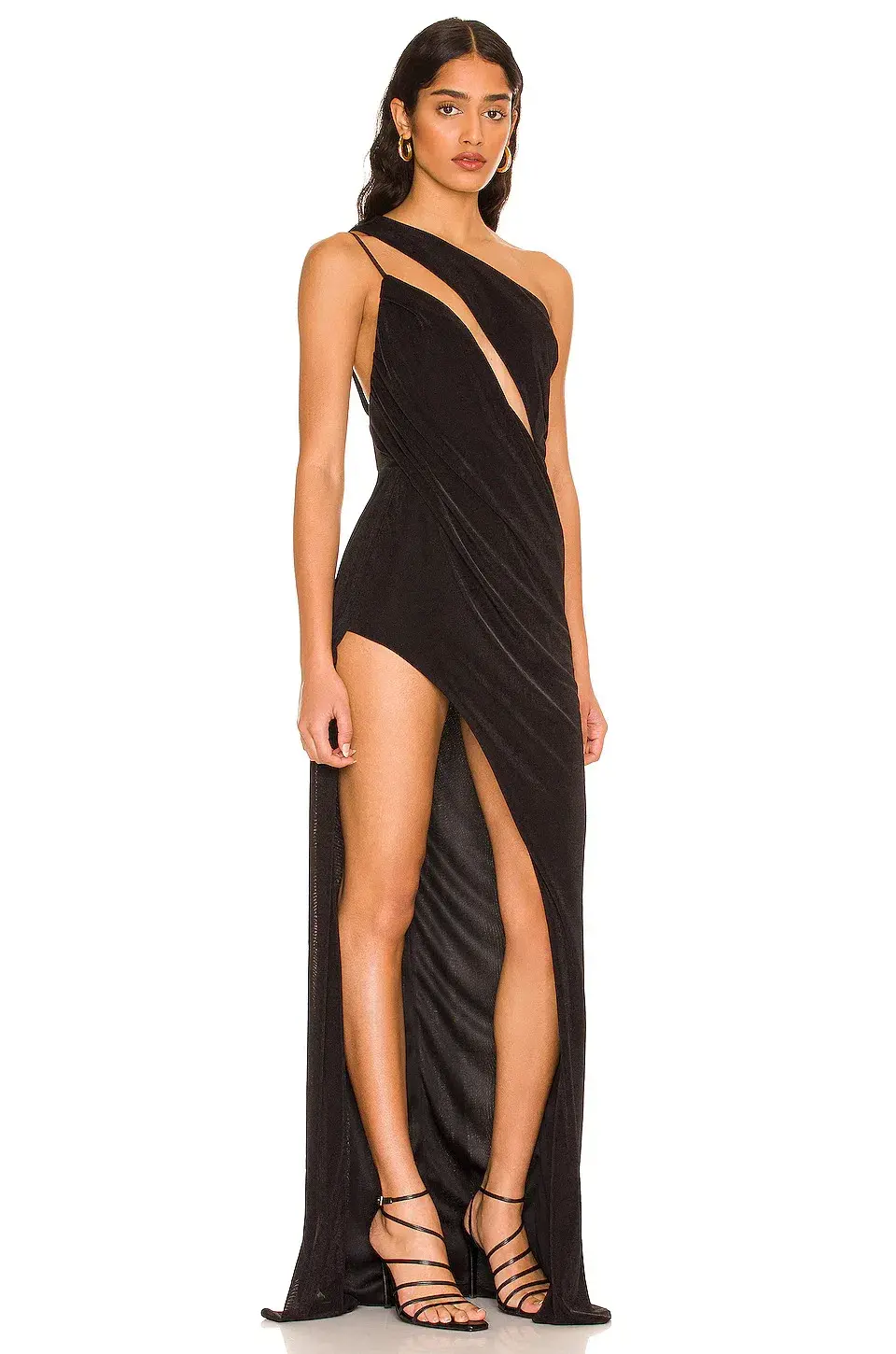 Katie May X Revolve A Cut Above Floor Length One Shoulder Gown Black Size 10 - Image 2