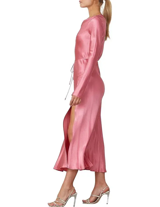 Bec & Bridge Vision of Love Long Sleeve Dress Pink Size 8 - Image 2