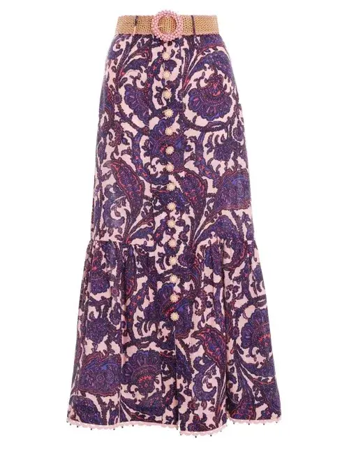 ZIMMERMANN Tiggy Billow Blouse & the Tiggy Frill Hem Midi Skirt (4/AU16) - Image 12