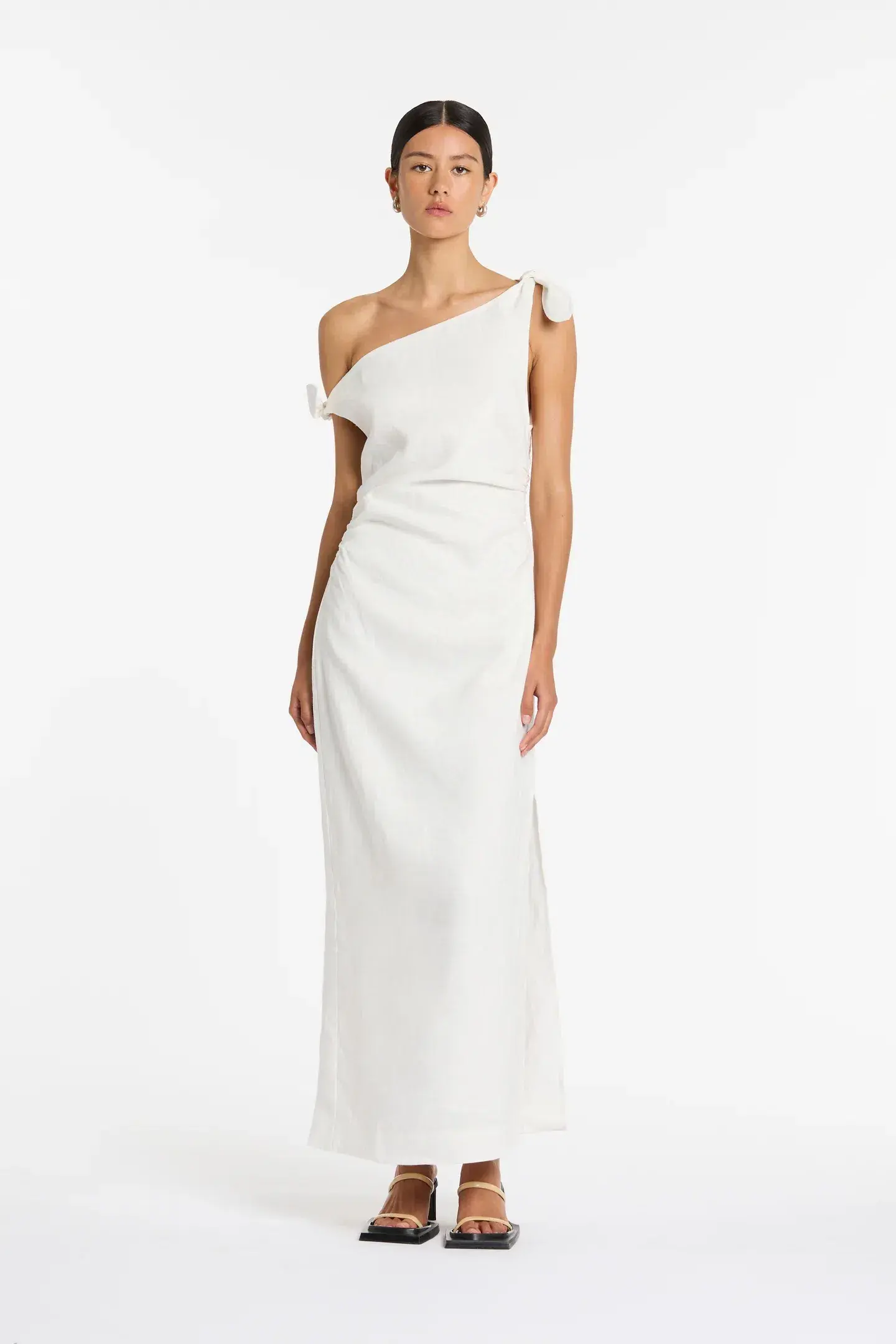 Sir The Label Bettina Off Shoulder Dress White Size AU 8 - Image 1