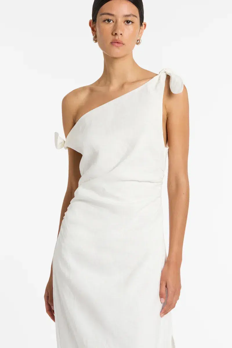 Sir The Label Bettina Off Shoulder Dress White Size AU 8 - Image 4