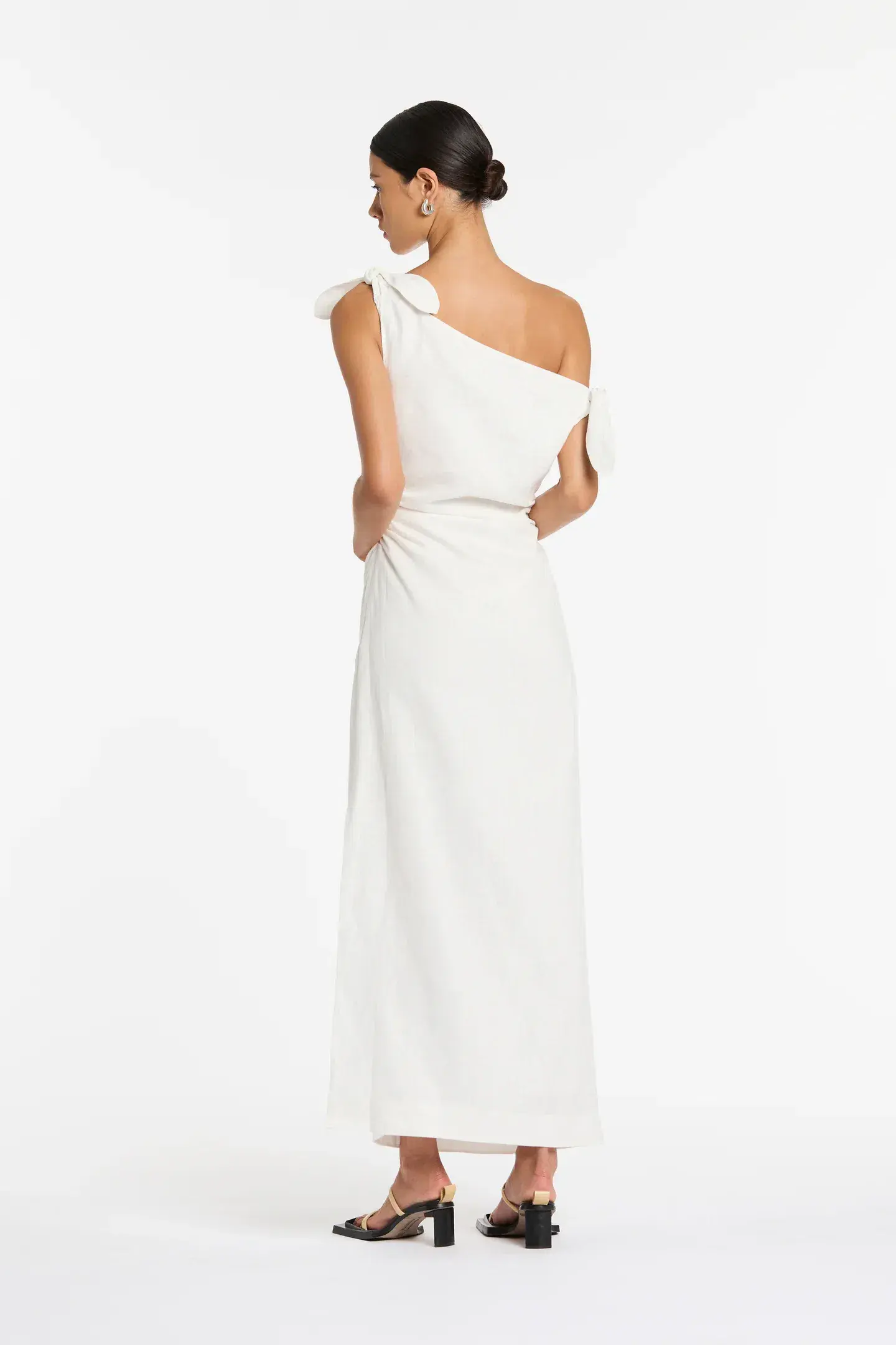 Sir The Label Bettina Off Shoulder Dress White Size AU 8 - Image 3
