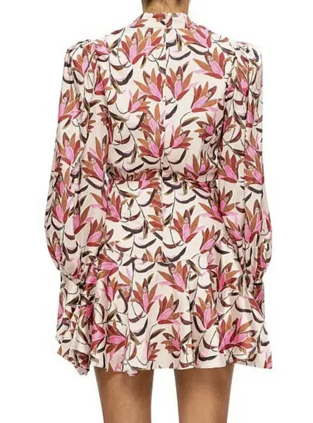 Acler Coleman Mini Dress Print Size 8  - Image 3