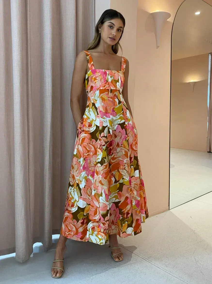 Acler Tate Dress in Pink Bouquet Size 6  - Image 1