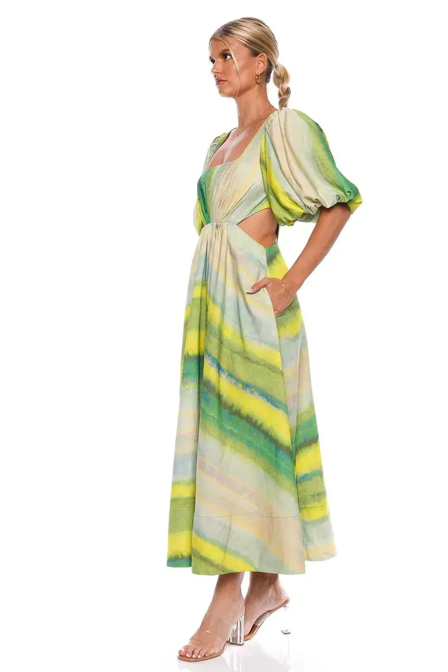 Acler Temple Dress Green Size 10  - Image 2
