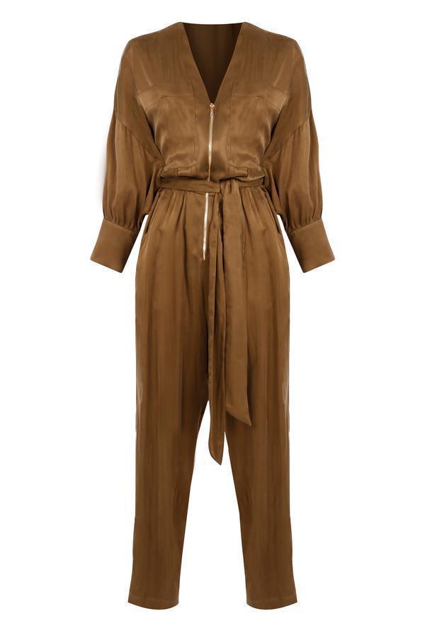 Ginger & Smart Nuance Jumpsuit Brown Size 16 - Image 5