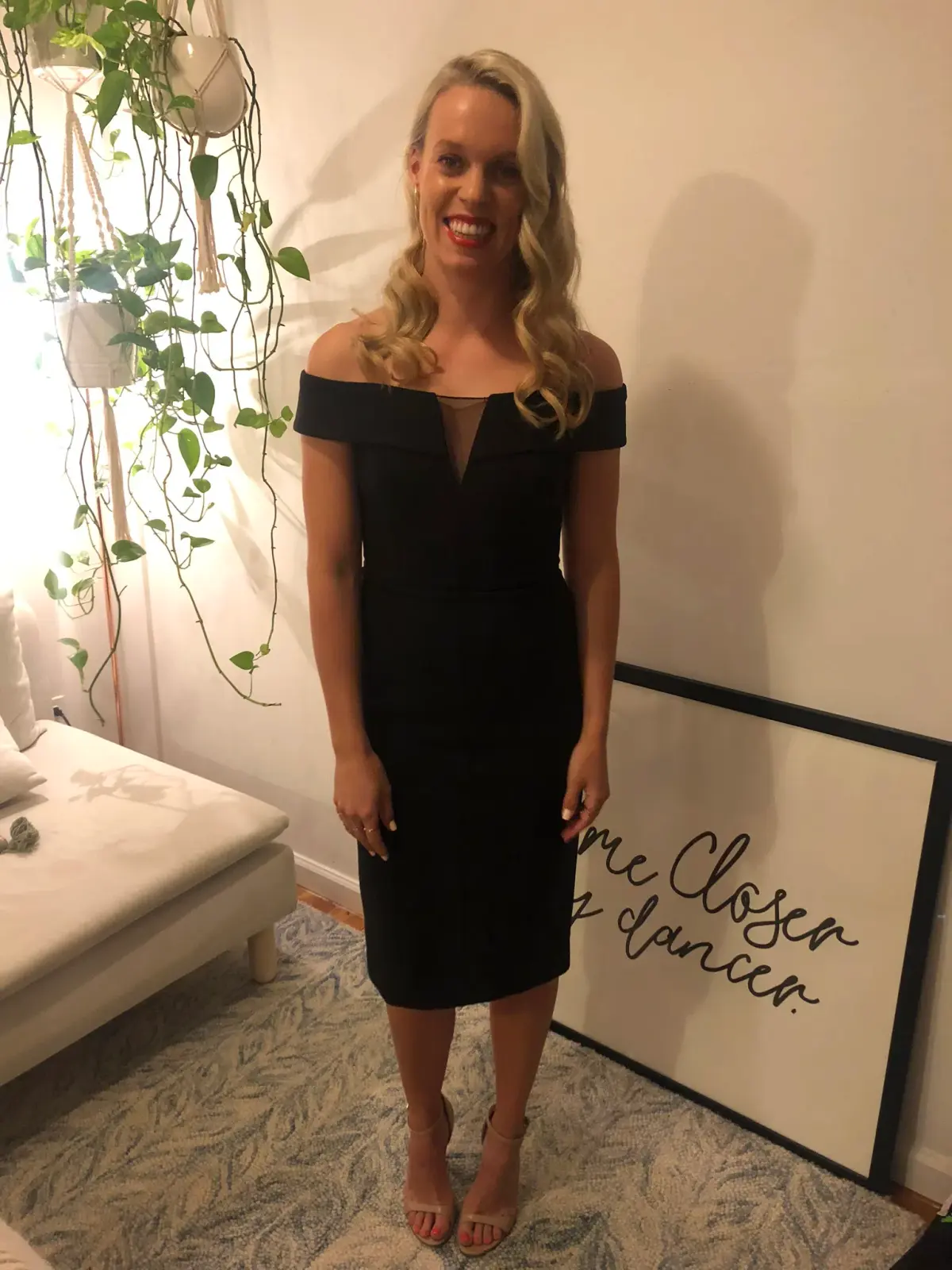 Vince Camuto Off the shoulder LBD Size 8 - Image 1