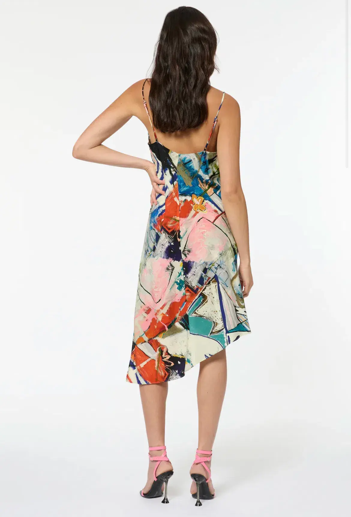 Manning Cartell Queen Of Spades Slip Dress Multi Print Size 8 - Image 3