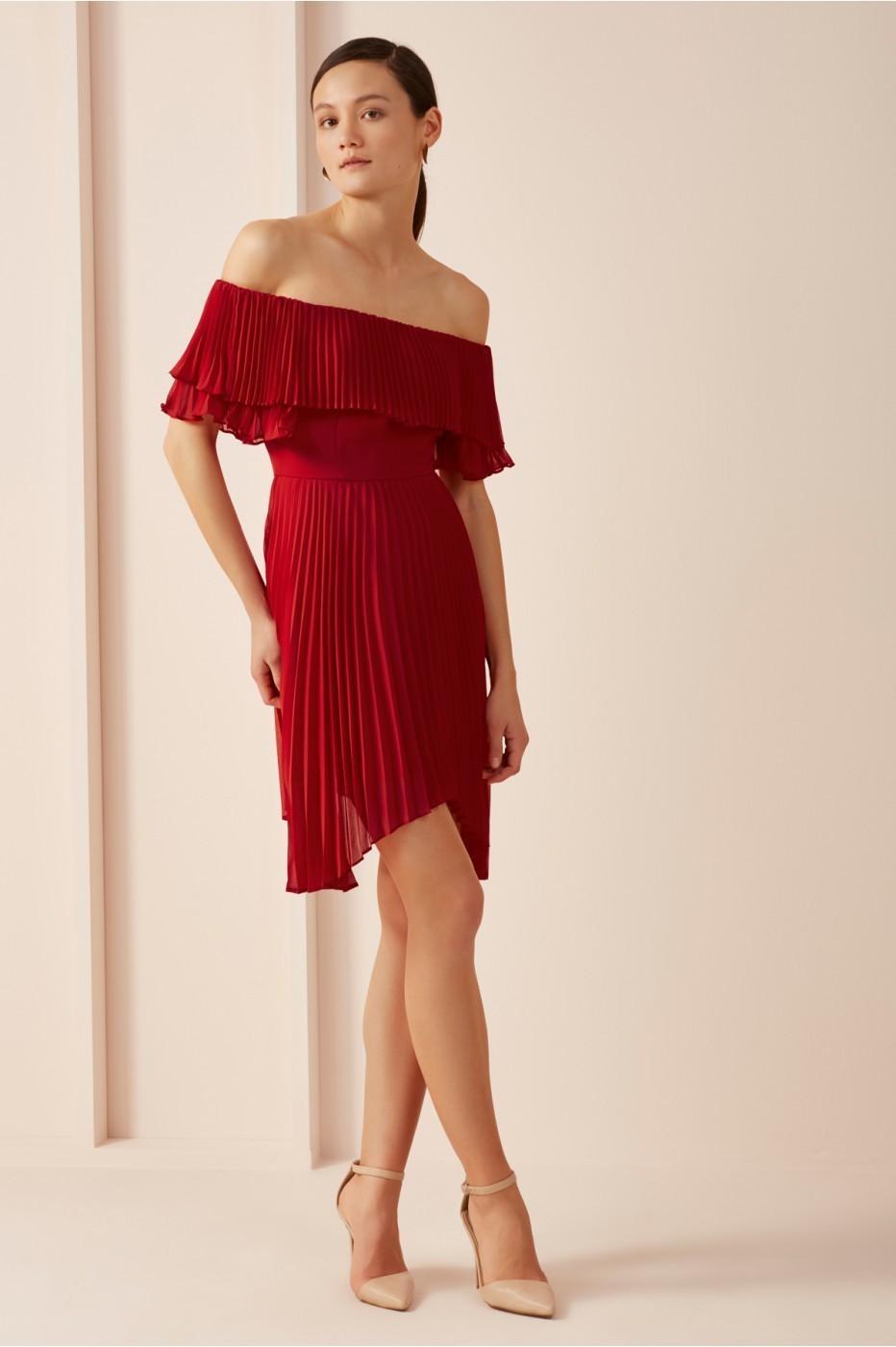 Keepsake seasons dress red for rent on The Volte - main image