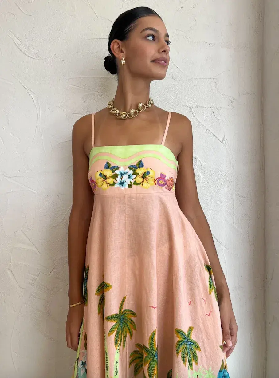 Alemais Mermaid Point Sundress Print Size 8 - Image 3