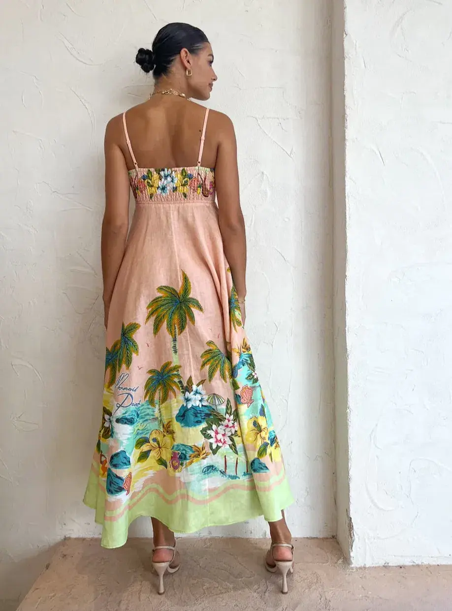 Alemais Mermaid Point Sundress Print Size 8 - Image 6