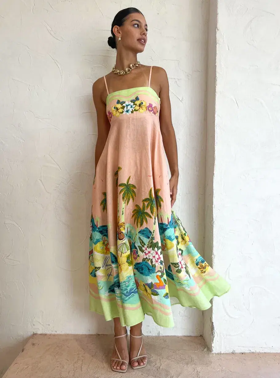Alemais Mermaid Point Sundress Print Size 8 - Image 2