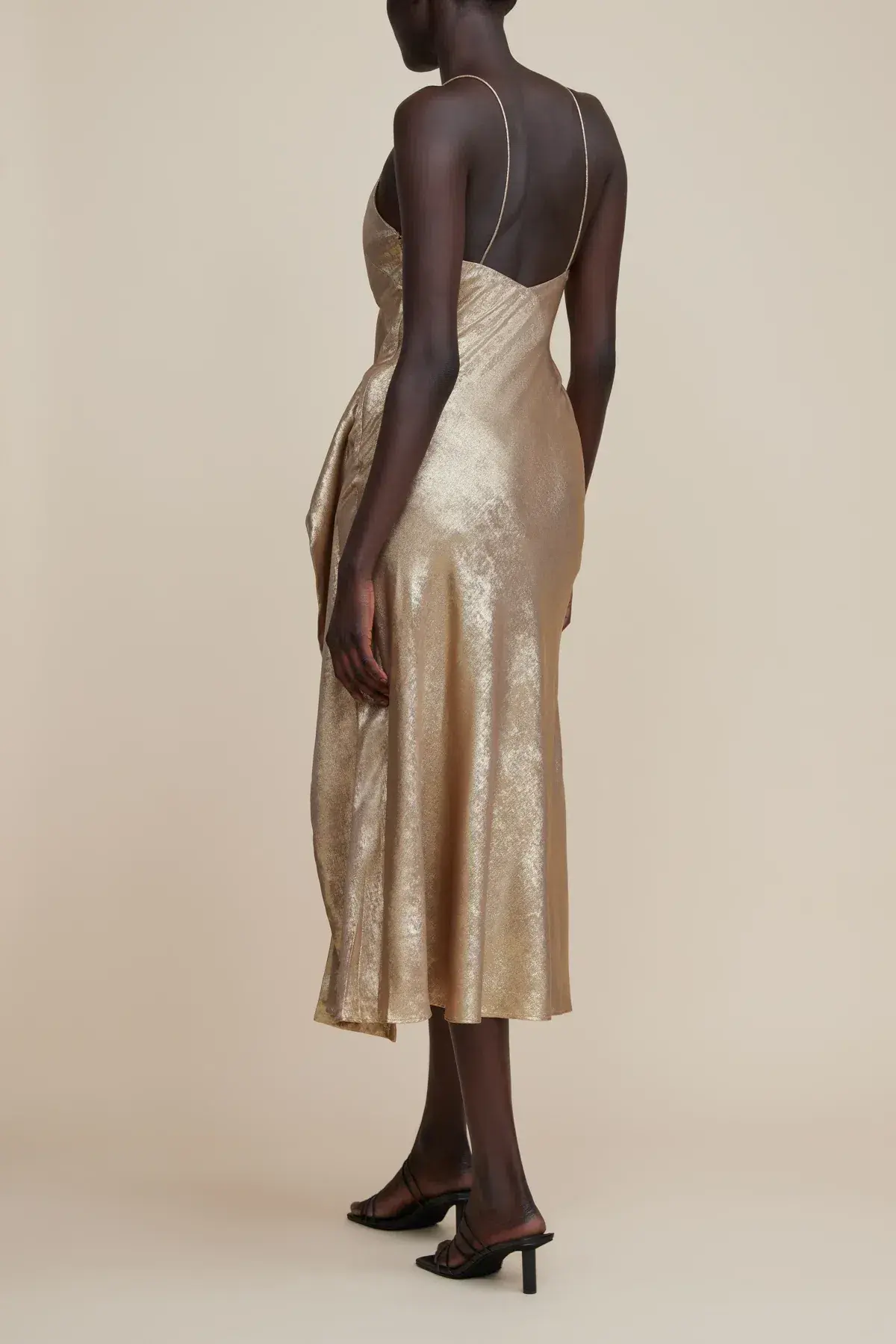 Acler Queensbridge Midi Dress Gold Size 14 - Image 6