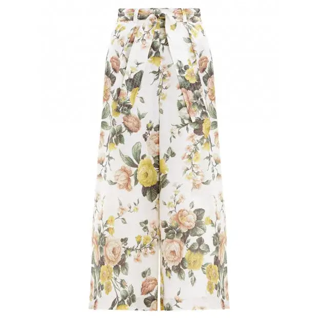 Zimmermann Zippy Wrap Bodice & Crop Flare Set Floral Size 2 / Au 12 - Image 3