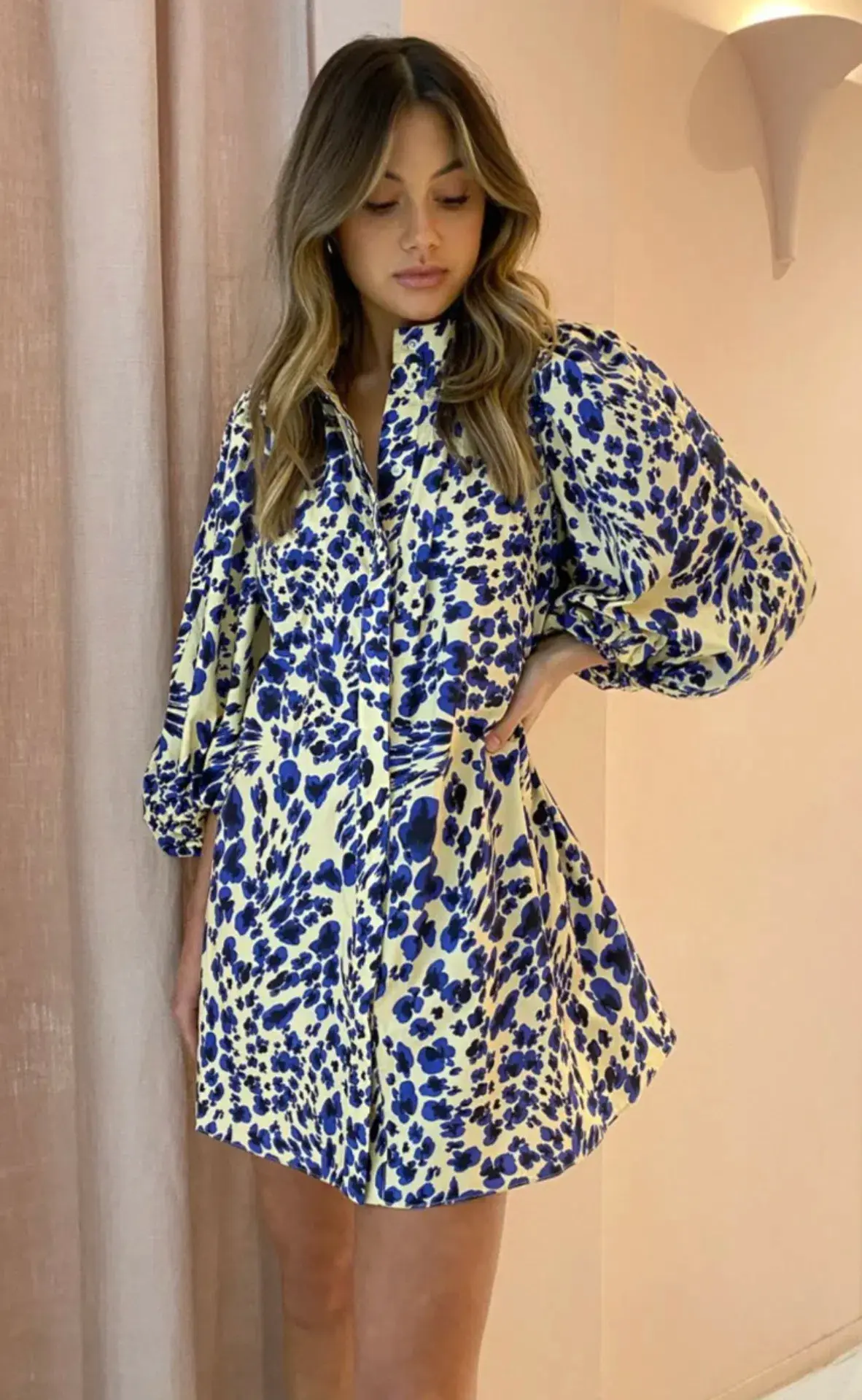 Camilla And Marc Nadine Mini Dress Print Size 10 - Image 3