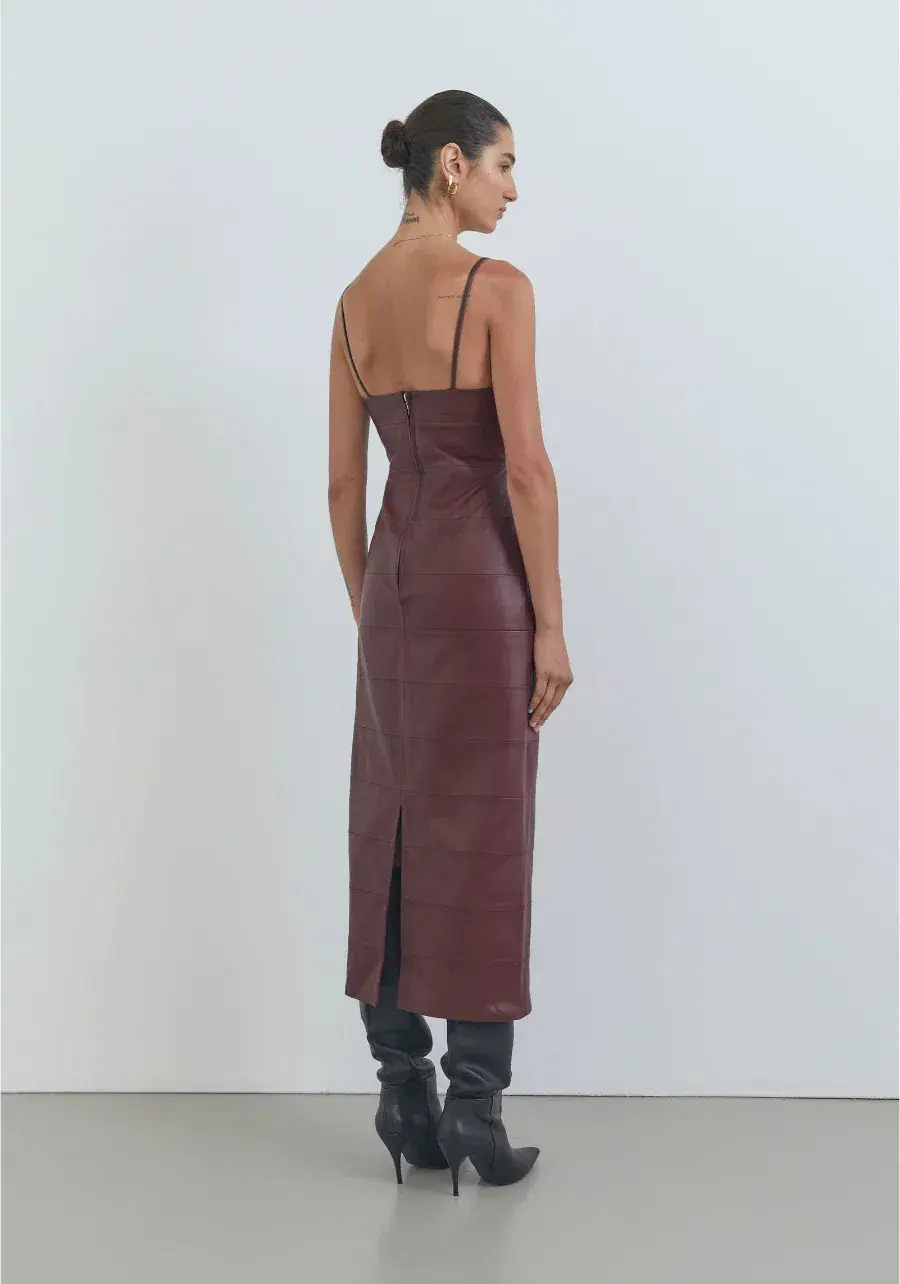 Viktoria And Woods Espionage Midi Burgundy Size AU 6 - Image 2