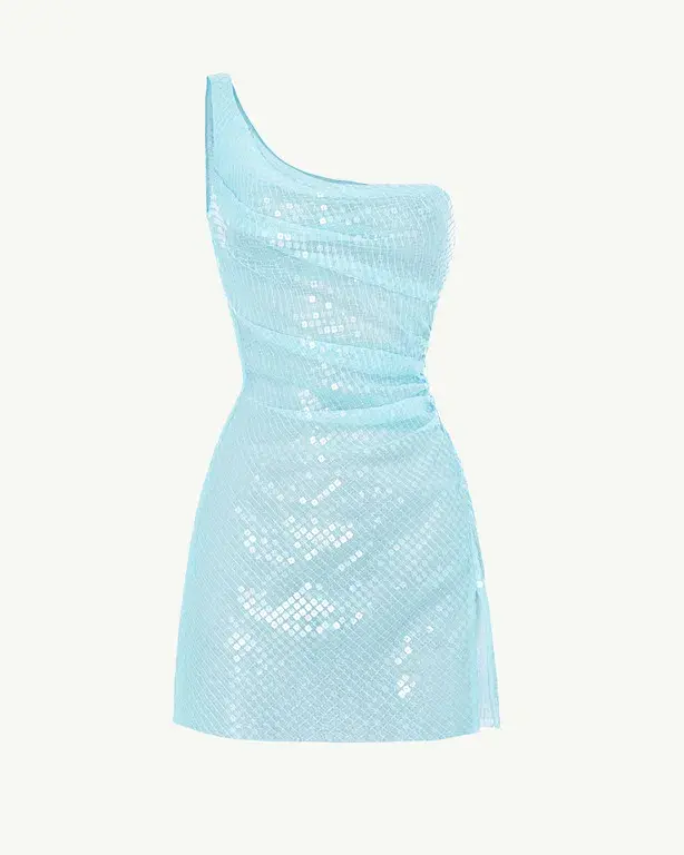 Cult Naked Blu Moon Dress Blue size AU 6 - Image 5
