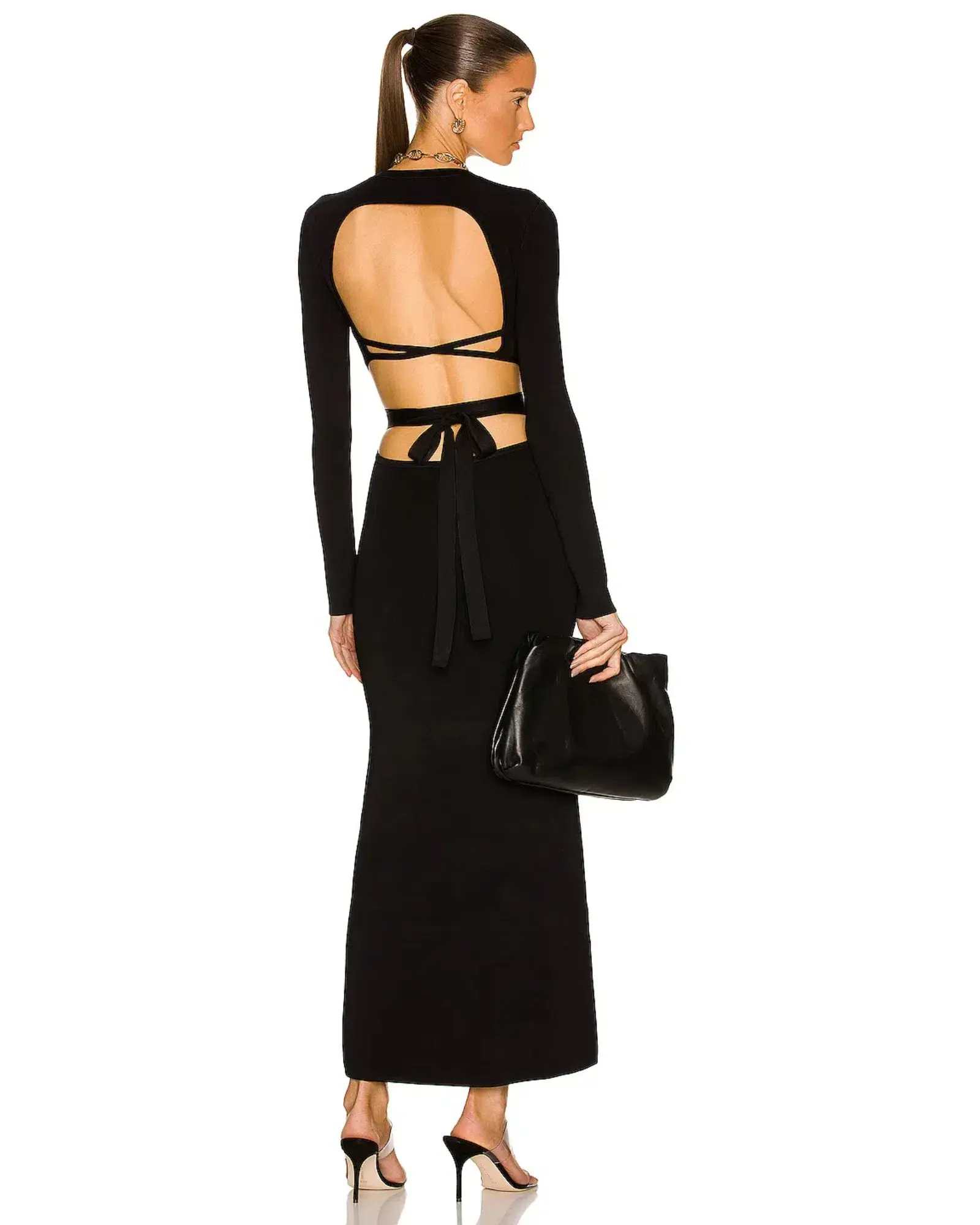 Sir the Label George Open Back Dress Black Size 2 / AU 10 - Image 3
