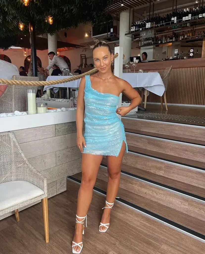Cult Naked Blu Moon Dress Blue Size 8 - Image 2