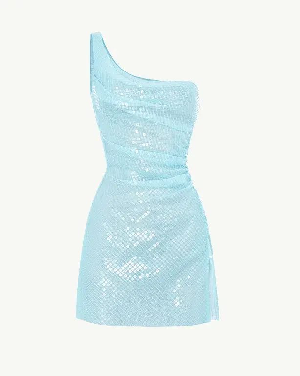 Cult Naked Blu Moon Dress Blue Size 10 - Image 2