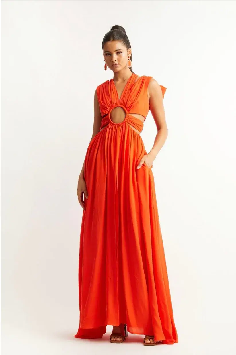 Helen O'Connor Solstice Gown in Poppy Size 8 - Image 1