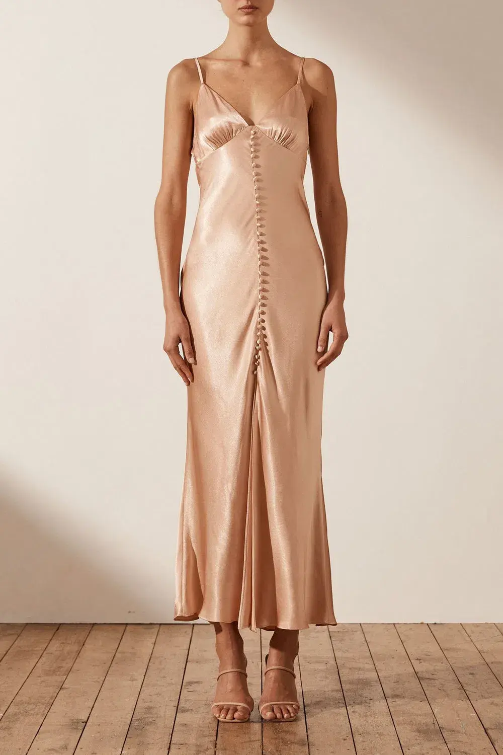 Shona Joy La Lune Bias Slip Dessert Rose Size AU 8 - Image 2