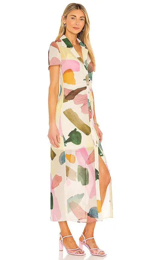 Song of Style Holland Midi Dress Multi Size 6  - Image 2