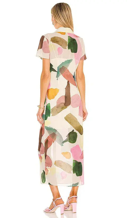 Song of Style Holland Midi Dress Multi Size 6  - Image 3