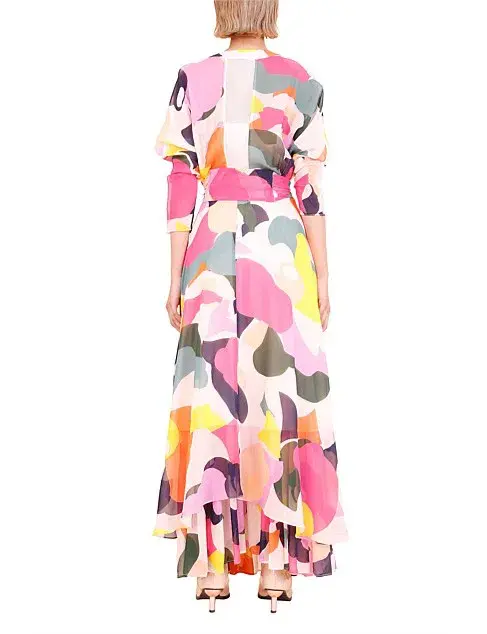 Ginger & Smart Colourful Dress Multi Size 10 - Image 3