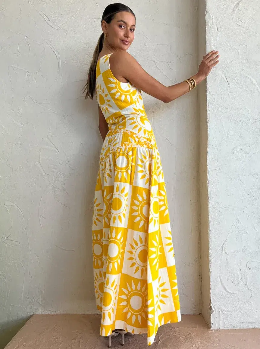By Nicola Goldie One Shoulder Maxi Dress In Large Sol Size 8 - Image 4