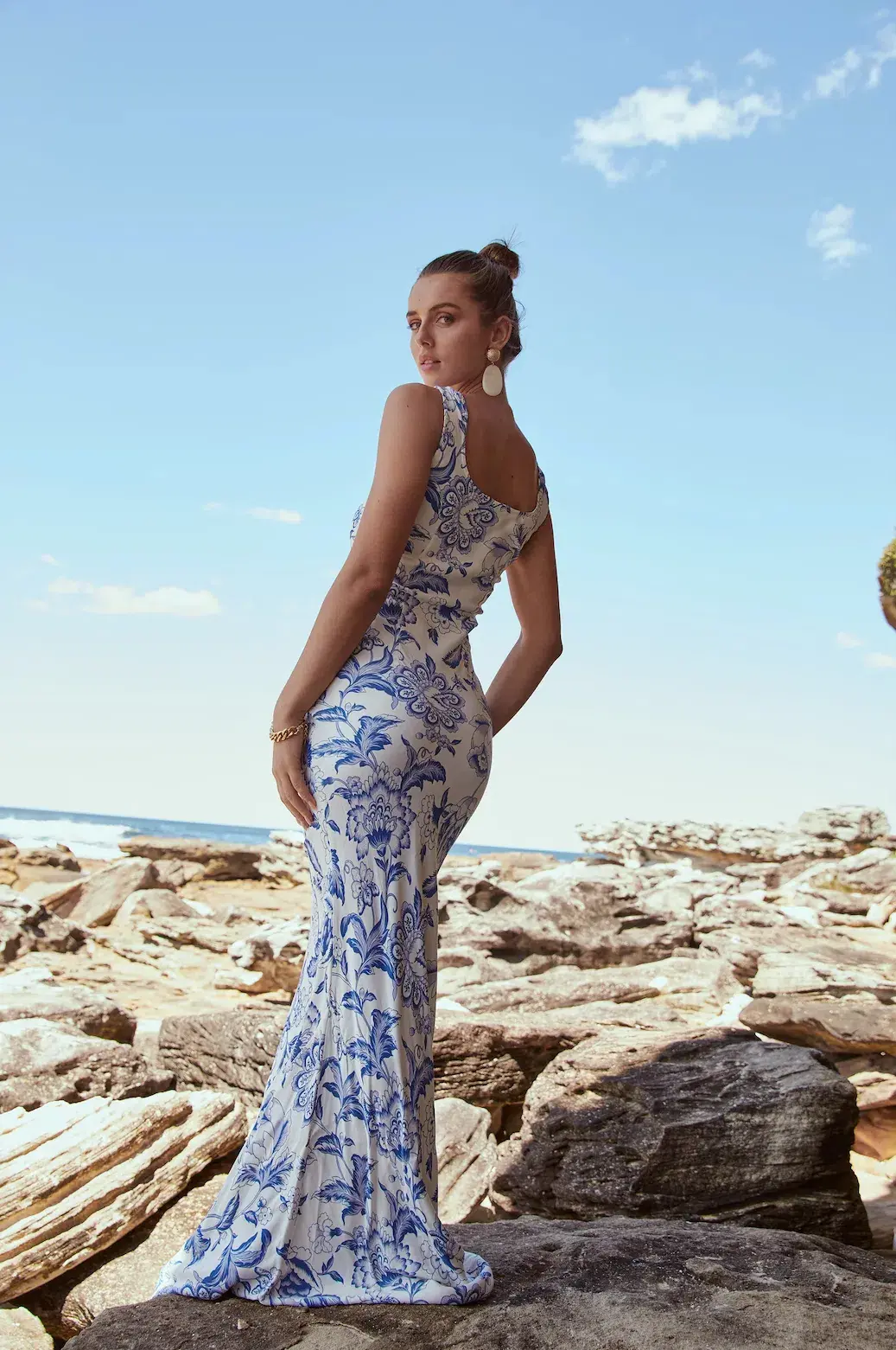 Sonya Moda Isabelle Gown in Paisley Floral Size 10  - Image 3