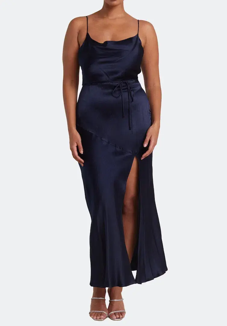 Bec & Bridge Moon Dance Midi Dress Ink Size 18 - Image 1