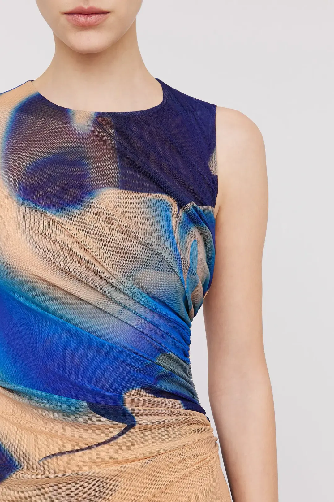 Scanlan Theodore Italian Watercolour Dress Blue Print Size 10 / M for rent on The Volte - main image