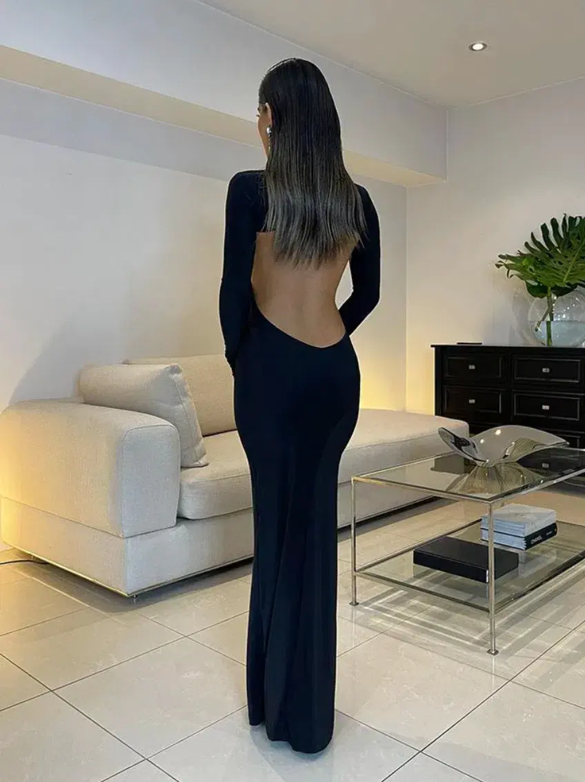 Effie Kats Imani Gown Black Size L / Au 12 - Image 2