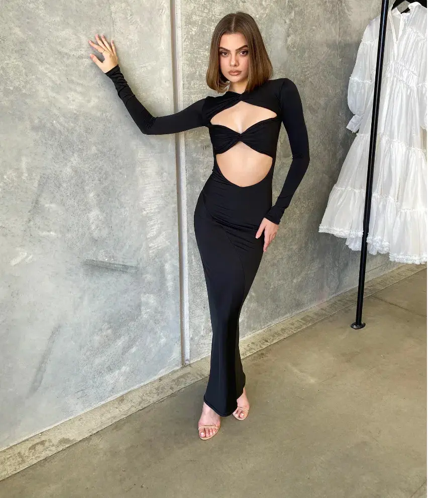 Effie Kats Imani Gown Black Size L / Au 12 - Image 3