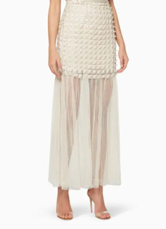 Elliatt Marilyn Skirt in Champagne Size 12 - Image 2