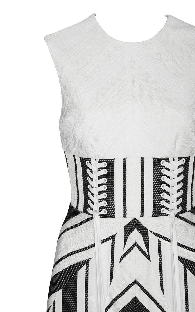 Alex Perry Carter Midi Dress Print Size 8 - Image 4