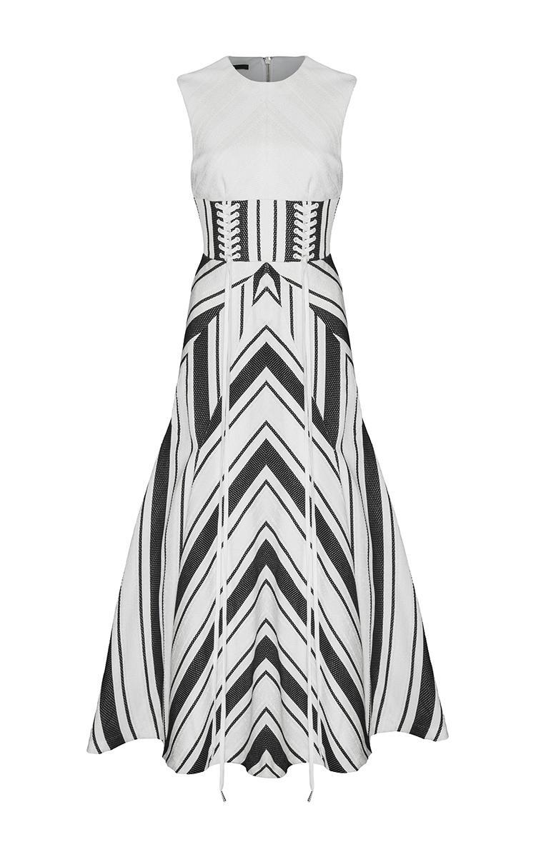 Alex Perry Carter Midi Dress Print Size 8 - Image 2