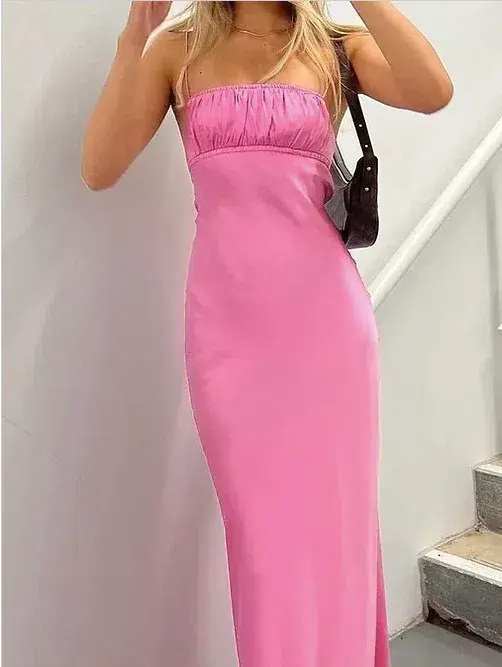 Bec & Bridge Amber Maxi Dress Candy Pink Size 8 - Image 7