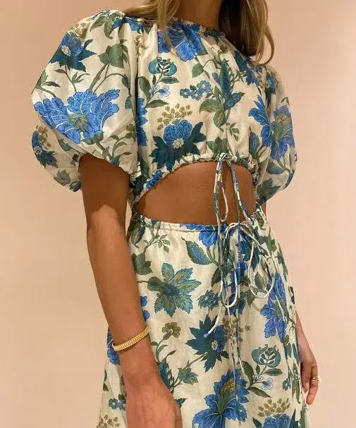 Sir the Label Celia Puff Sleeve Dress Floral Size 1 / Au 8 - Image 4