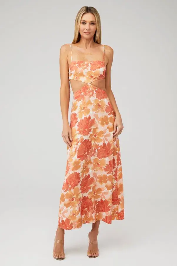 Significant Other Maeve Maxi Dress Scarlet Poppy Floral Size 6 - Image 1