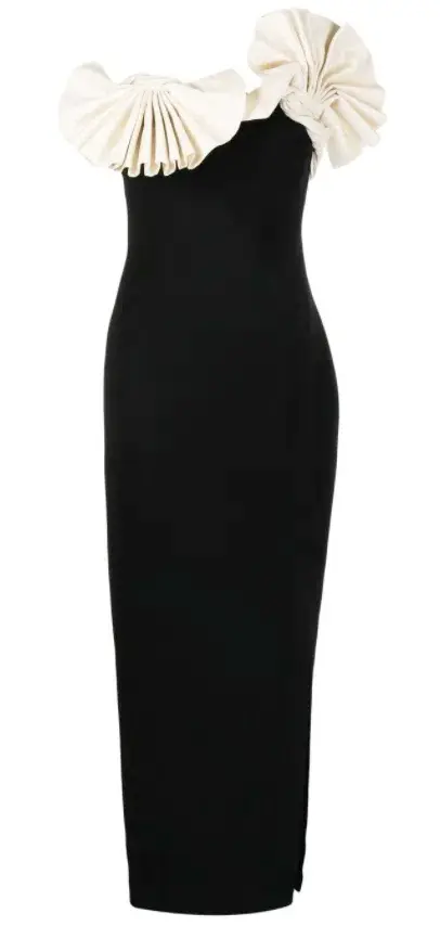Rachel Gilbert Lavina Midi Dress Black Size AU 8 - Image 5